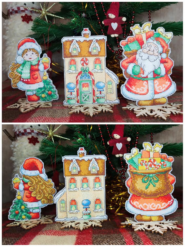 T-59C Counted cross stitch kit Crystal Art "Fairy Tale. Gingerbread House"