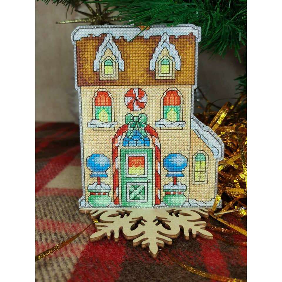 T-59C Counted cross stitch kit Crystal Art "Fairy Tale. Gingerbread House"