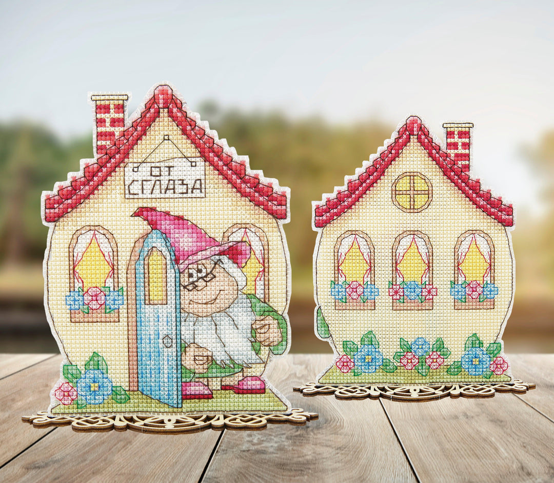 T-65C Counted cross stitch kit Crystal Art "Amulets. Brownie"