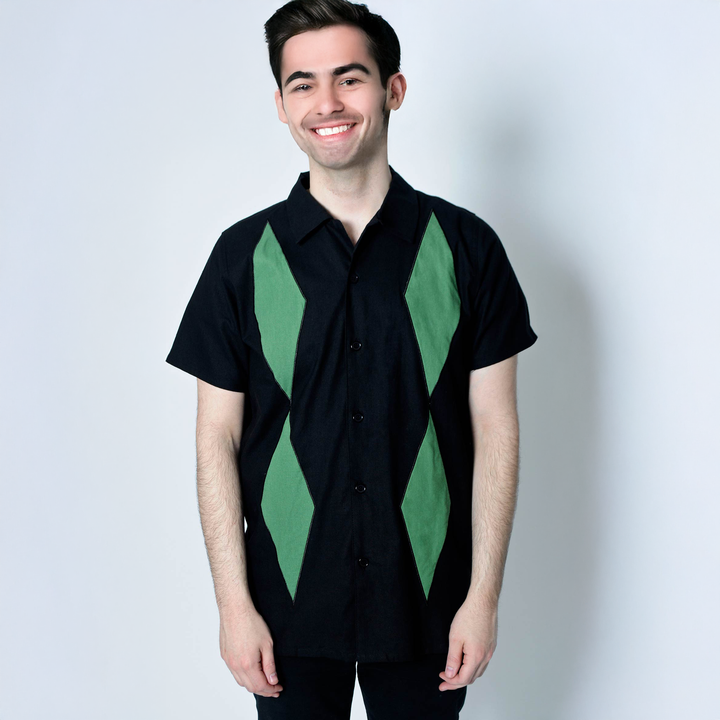 Tad's Diamond Men's Bowling Shirt