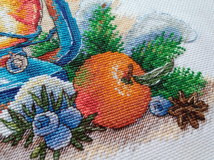 Tangerine Aroma SNV-757 Counted Cross Stitch Kit