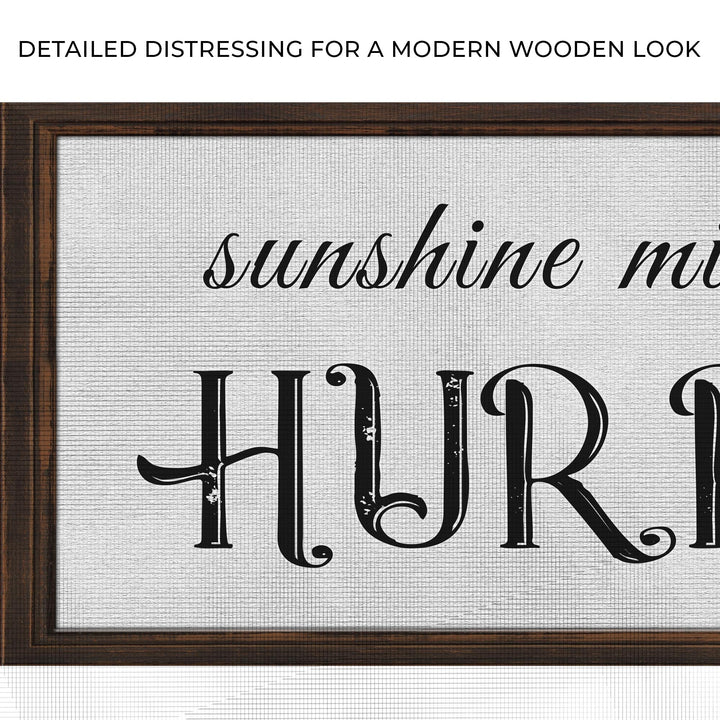 Sunshine Mixed With A Little Hurricane Sign II