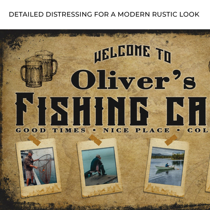 Welcome Fishing Cave Sign