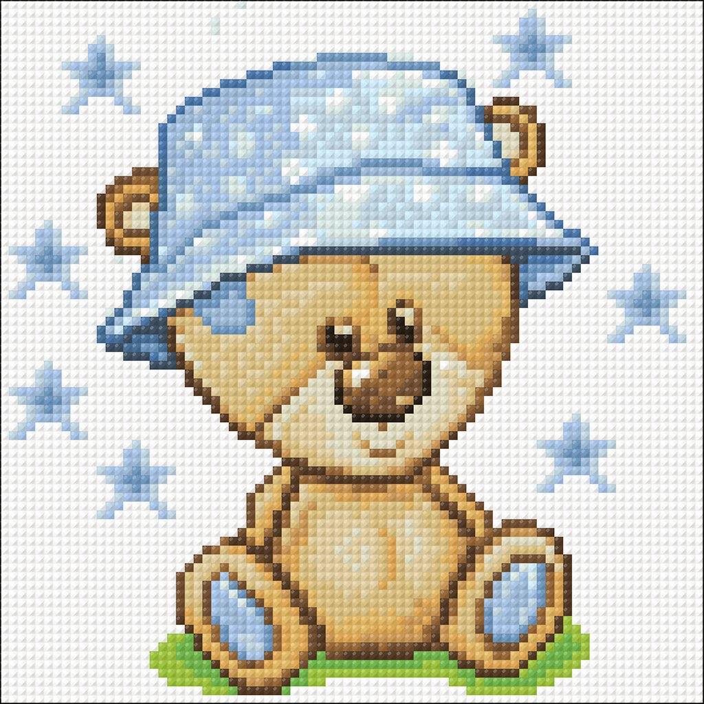 Teddy Bear CS2710 7.9 x 7.9 inches Crafting Spark Diamond Painting Kit
