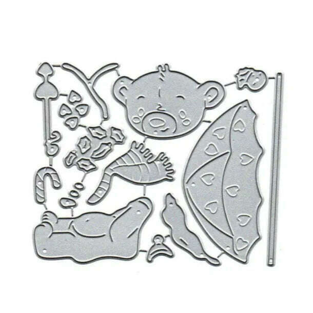 Teddy Bear Cutting Dies Set F07M2-7-ZG262