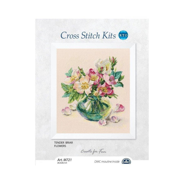 Tender briar flowers M721 Counted Cross Stitch Kit
