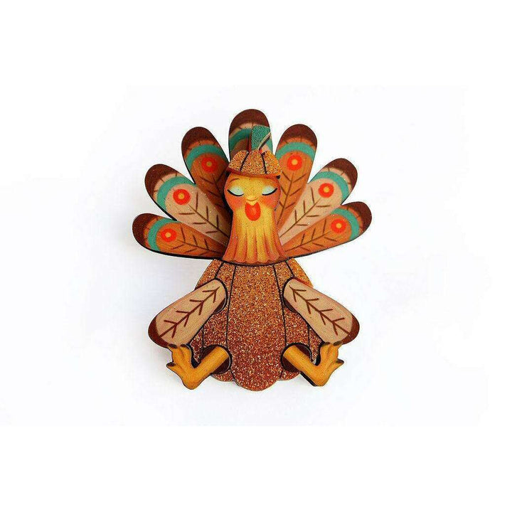 Thanksgiving Turkey Brooch by Laliblue - Quirks!