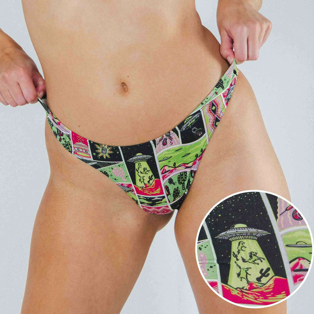 The Area 51 | Retro-Futuristic Alien MicroModal Thong
