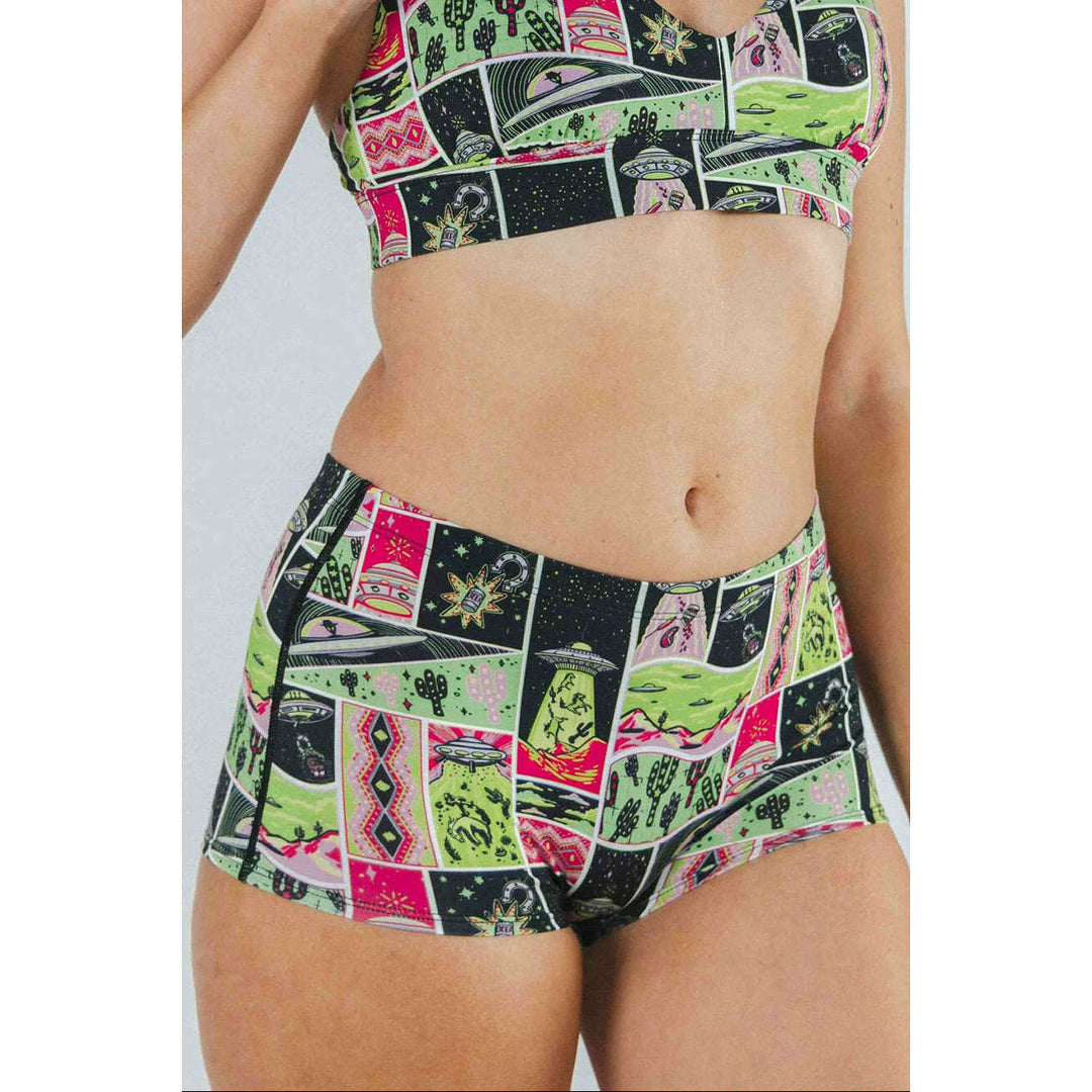 The Area 51 | Retro-Futuristic Alien Modal Boyshort Underwear