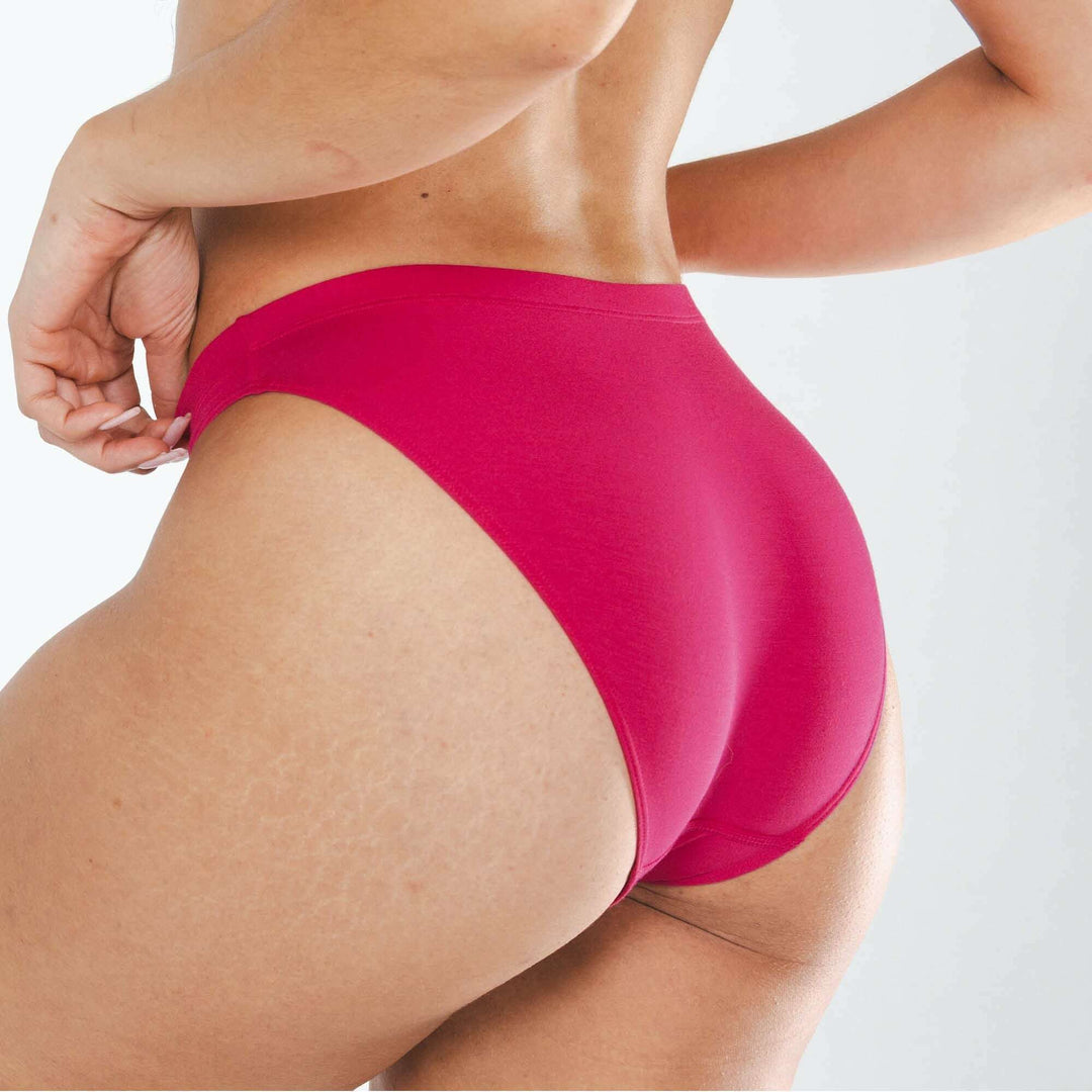 The Begonia | Hot Pink Tonal Modal Bikini Underwear