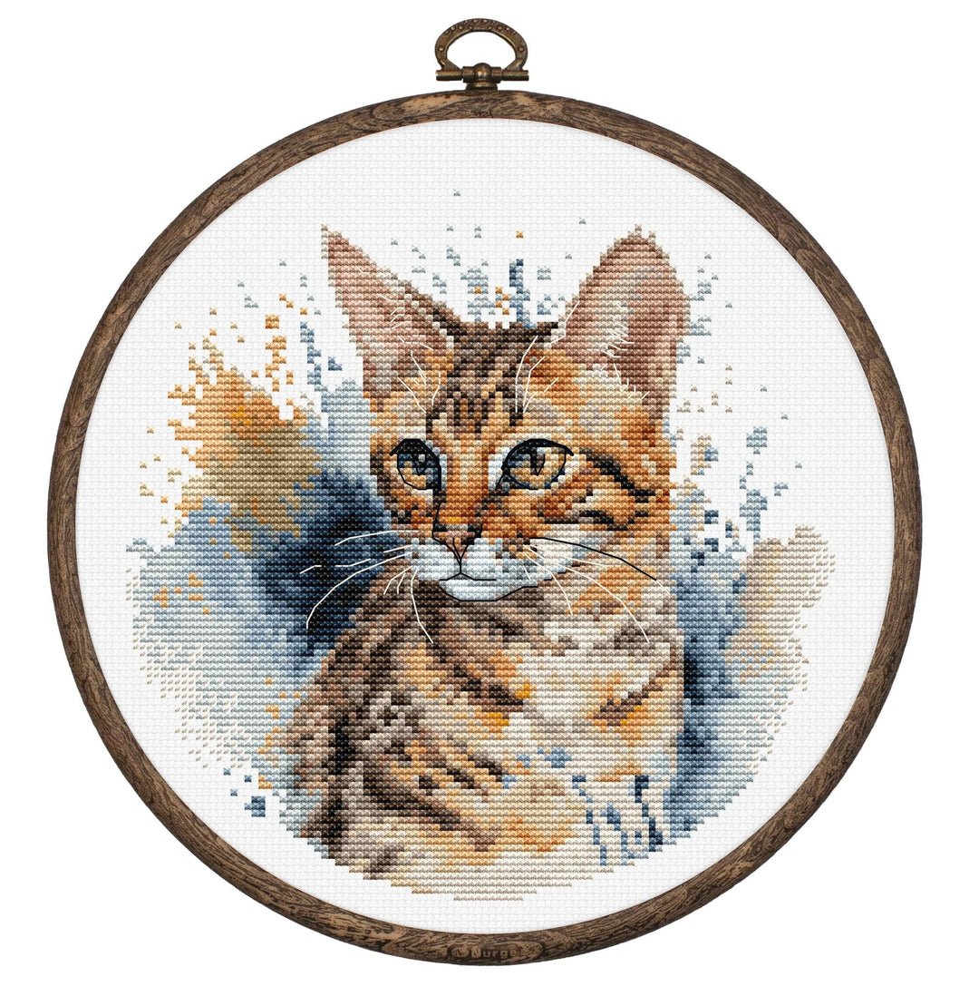 The Bengal Cat BC210l Counted Cross-Stitch Kit