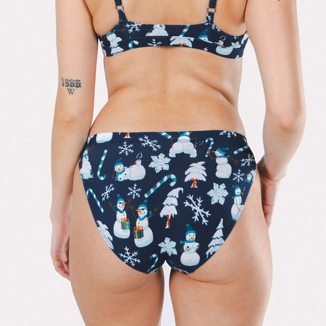 The Big Blizzard | Naughty Snowmen Modal Bikini Underwear