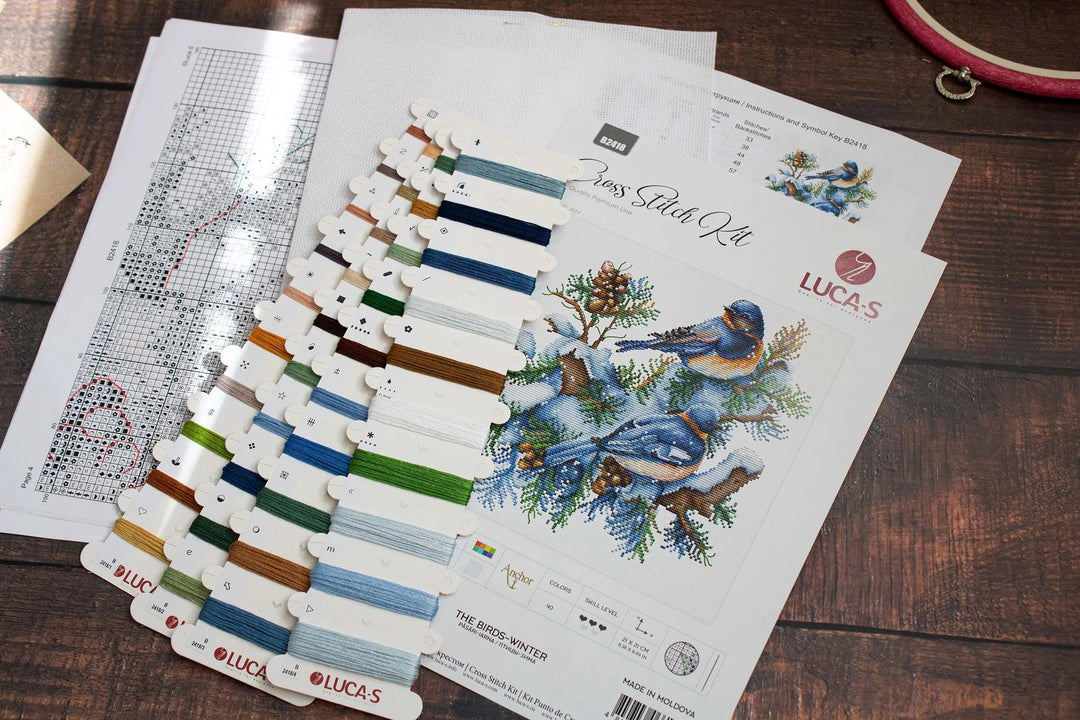 The Birds-Winter B2418L Counted Cross-Stitch Kit