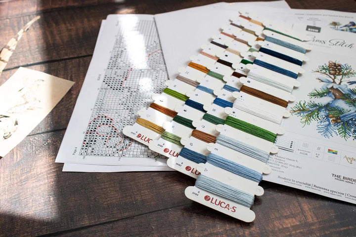 The Birds-Winter B2418L Counted Cross-Stitch Kit