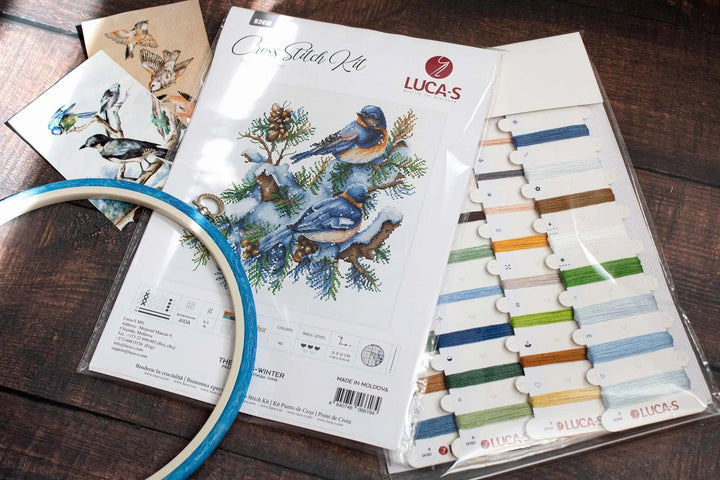 The Birds-Winter B2418L Counted Cross-Stitch Kit