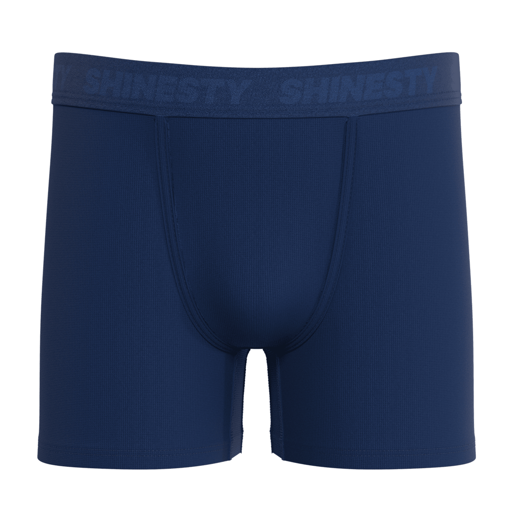The Bloom Moon | Tonal Navy Boy's Boxer Briefs