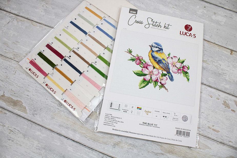 The blue tit  B1195L Counted Cross-Stitch Kit