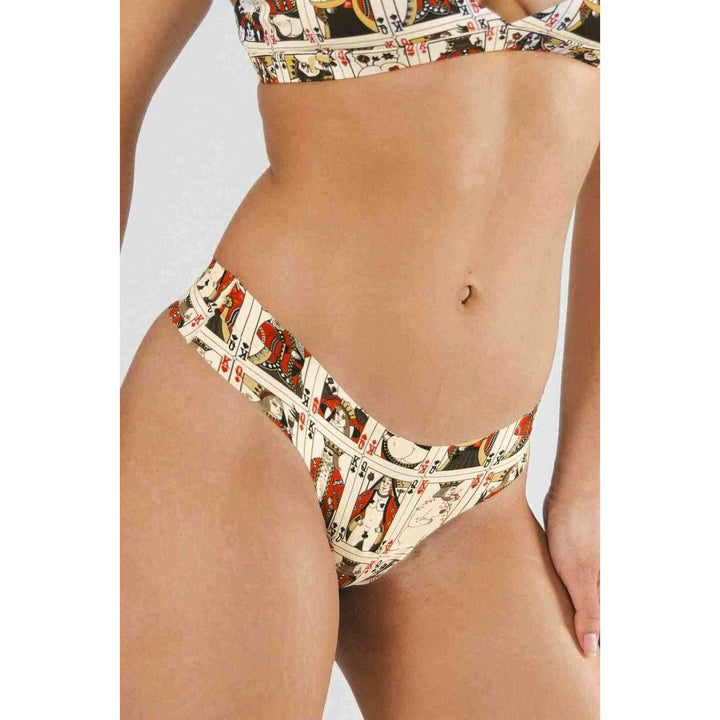 The Bottomless Blackjack | Vintage Playing Cards Seamless Thong