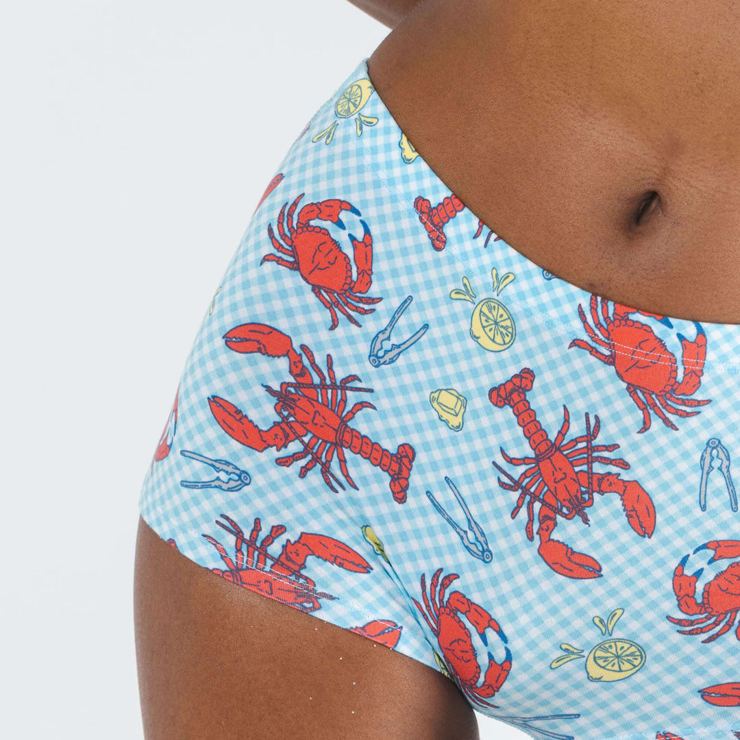 The Cajun Cookout | Summer Crabs Modal Boyshort Underwear
