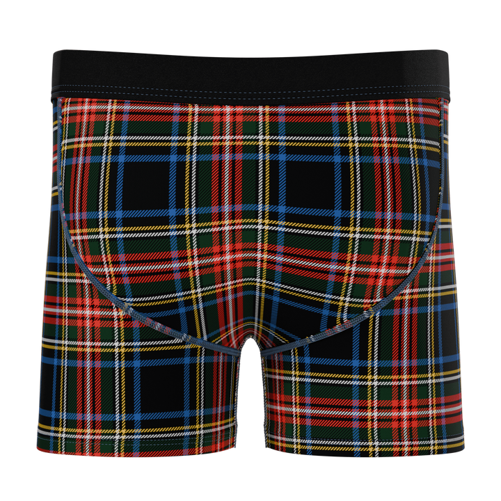 The Cappuccino | Holiday Tartan Plaid Boy's Boxer Briefs