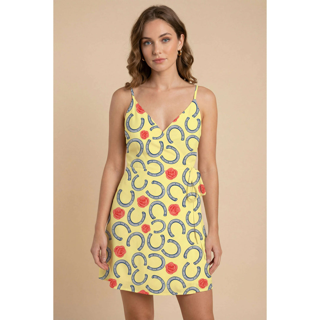 The Derby Delight | Horseshoe Strappy Dress