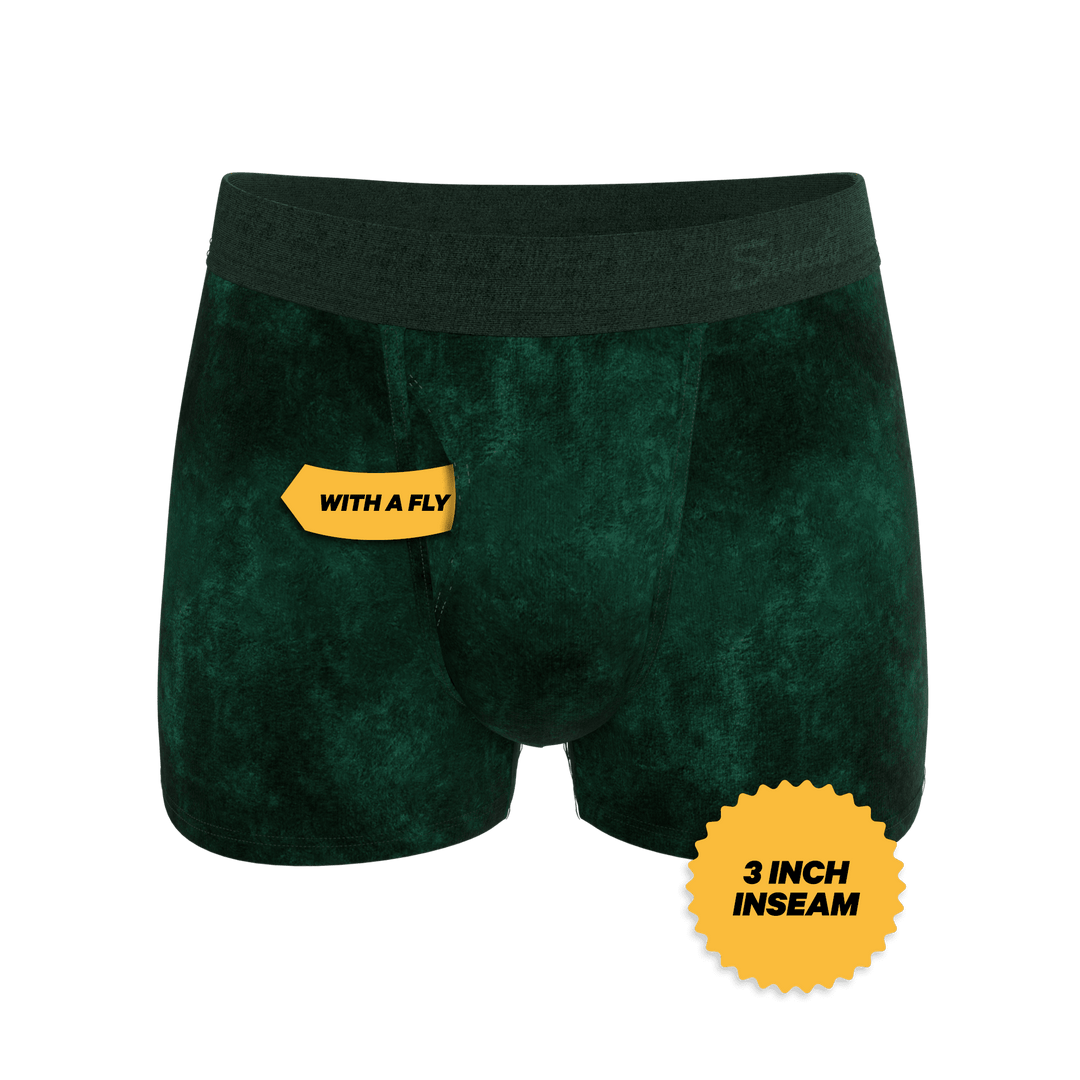 The Extravagance | Dark Green Velvet Trunk Underwear