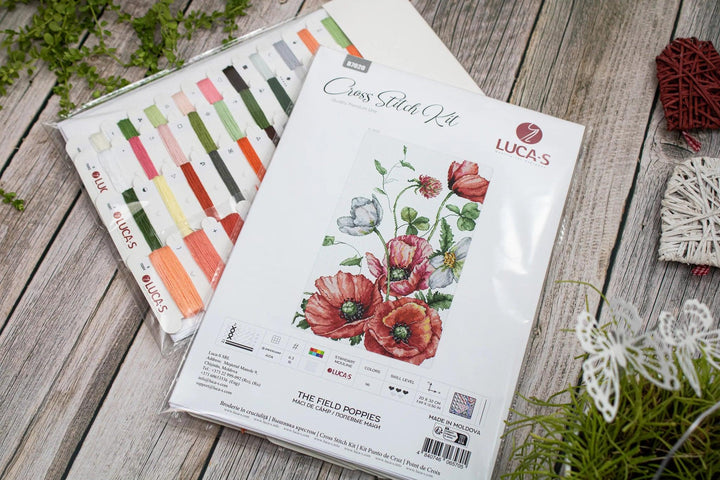 The Field Poppies B7020L Counted Cross-Stitch Kit