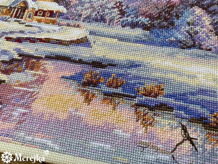 The First Snow K-240 Counted Cross-Stitch Kit