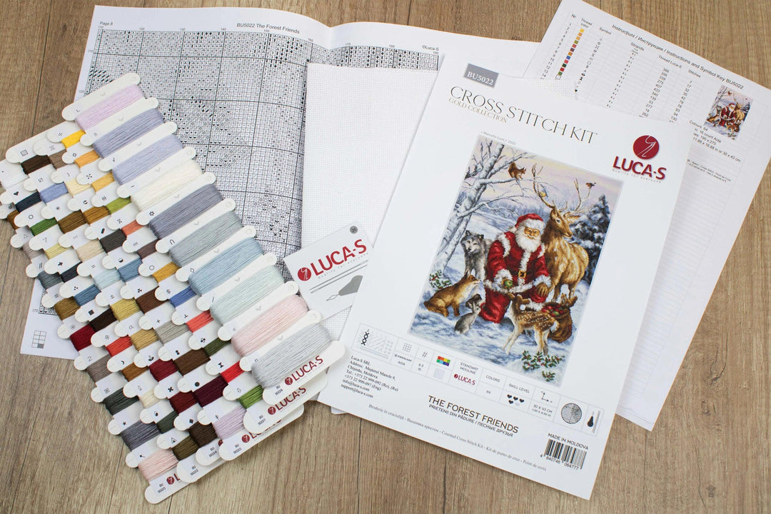 The Forest Friends BU5022L Counted Cross-Stitch Kit