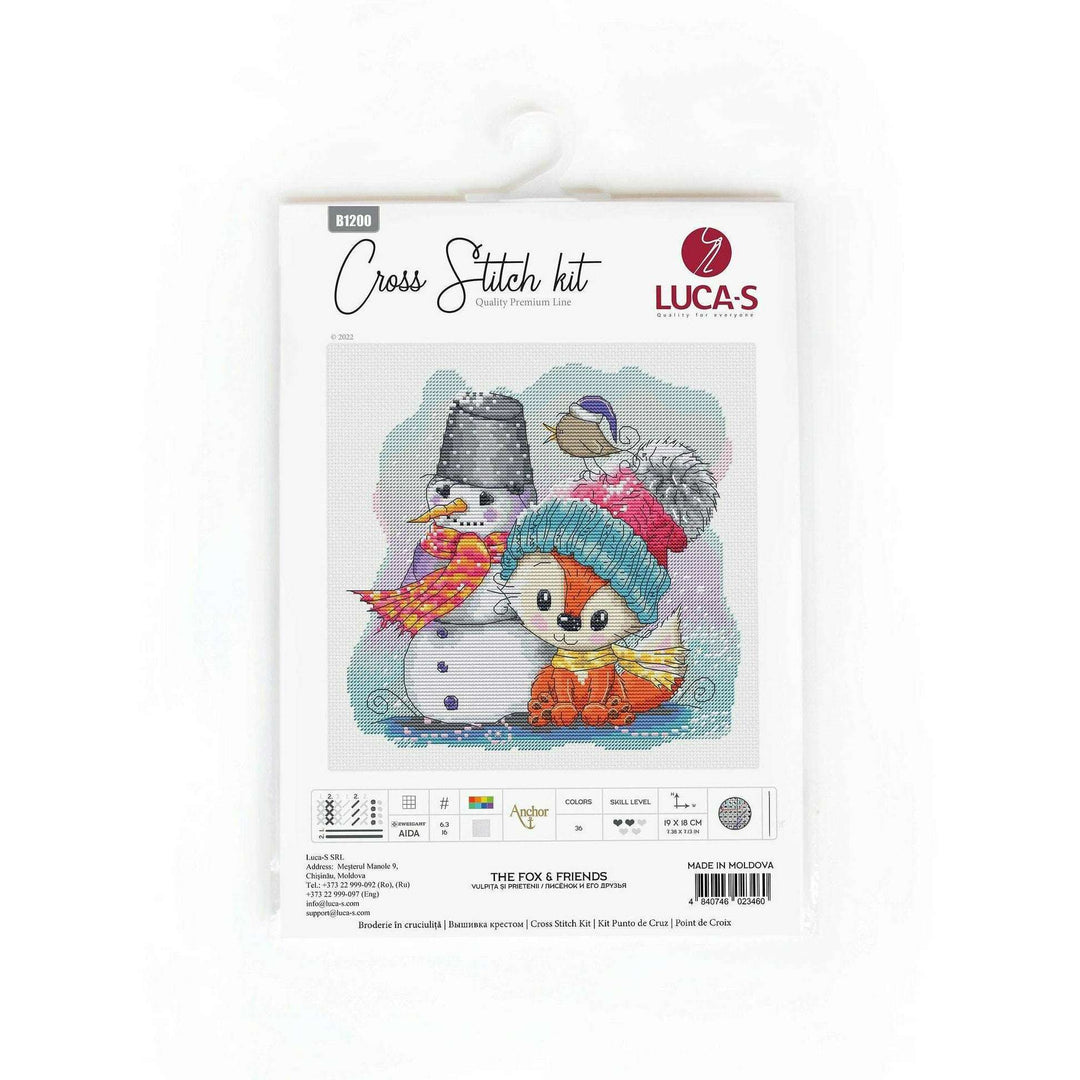The fox & Friends B1200l Counted Cross-Stitch Kit
