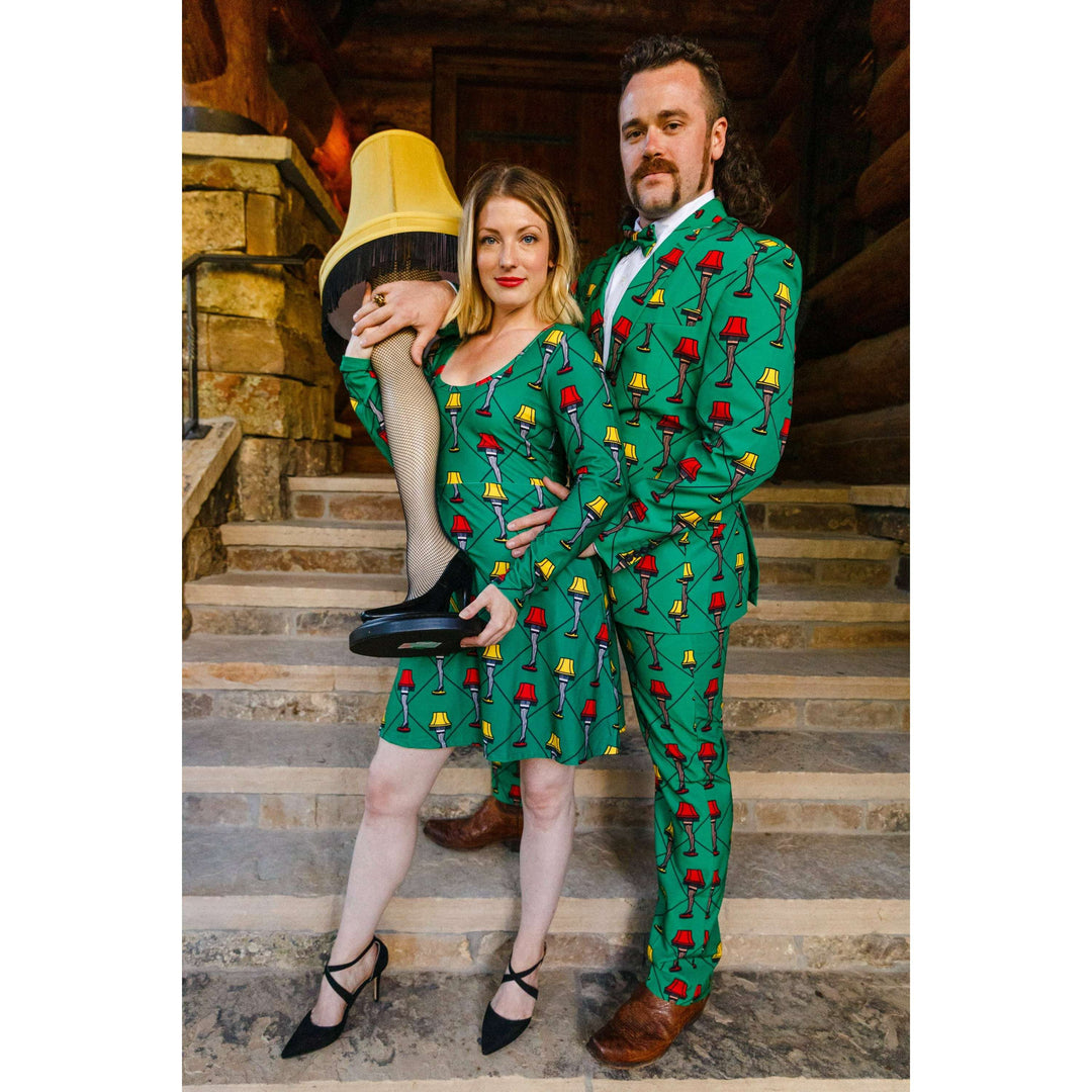 The Fragile | Leg Lamp Christmas Skater Dress