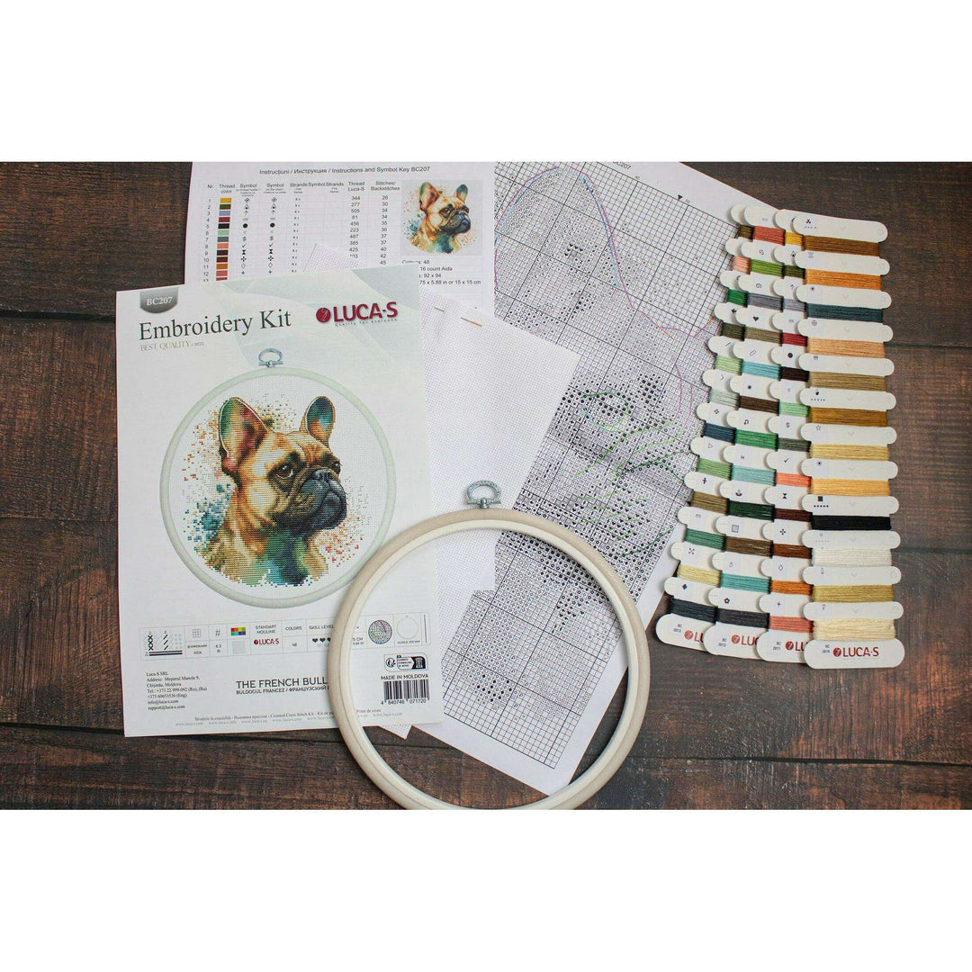 The French Bulldog BC207l Counted Cross-Stitch Kit