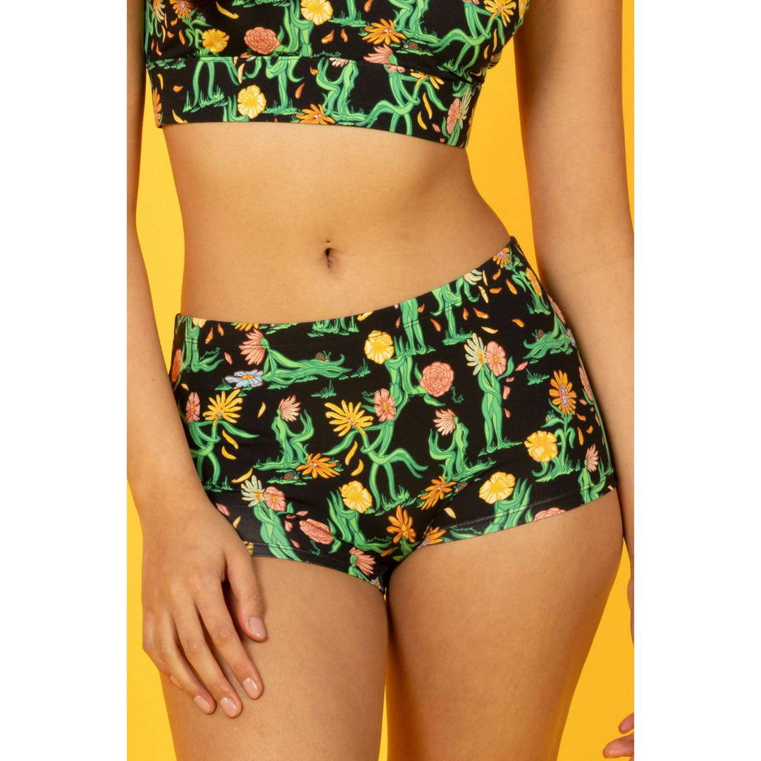 The Garden Of Breedin | Flower Print Modal Boyshort Underwear