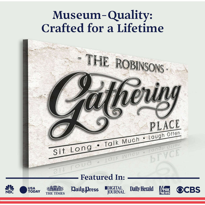 The Gathering Place Personalized Sign