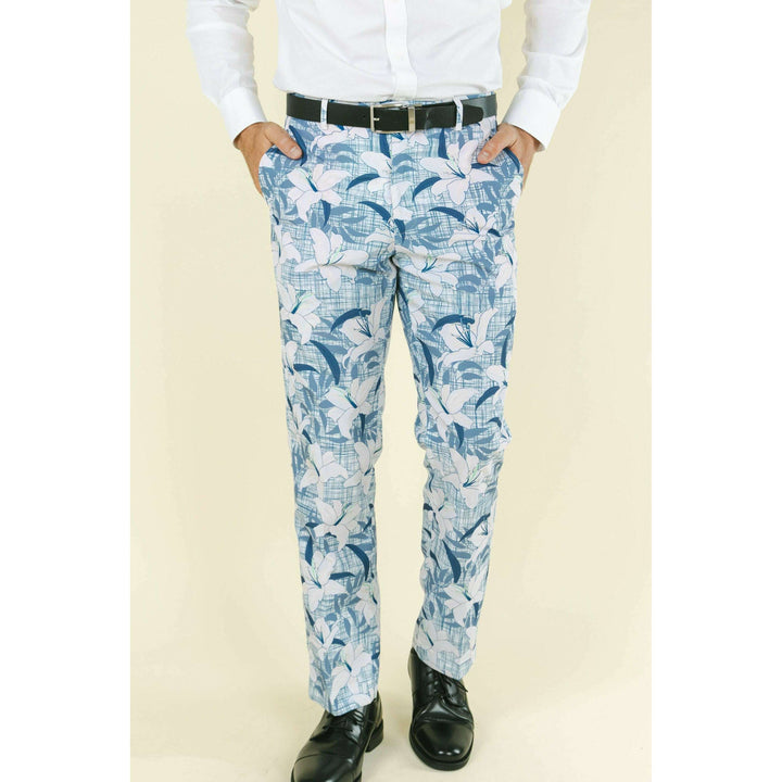 The Gilded Lily | Crosshatch Lilies Suit Pants