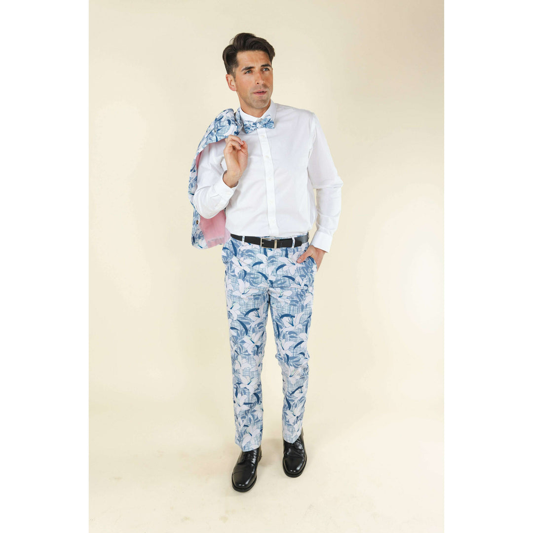 The Gilded Lily | Crosshatch Lilies Suit Pants
