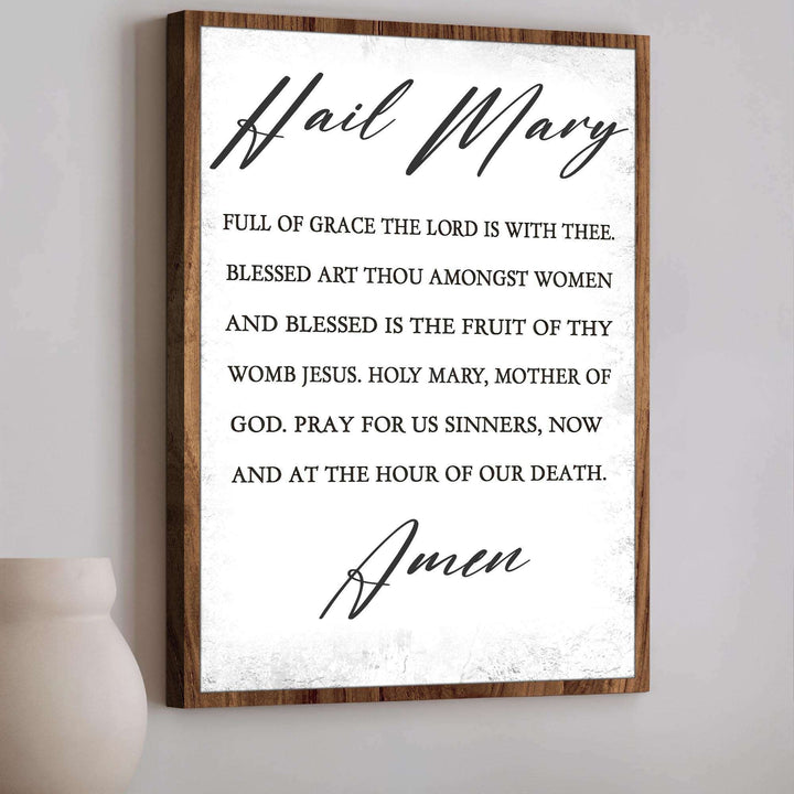 The Hail Mary Faith Sign