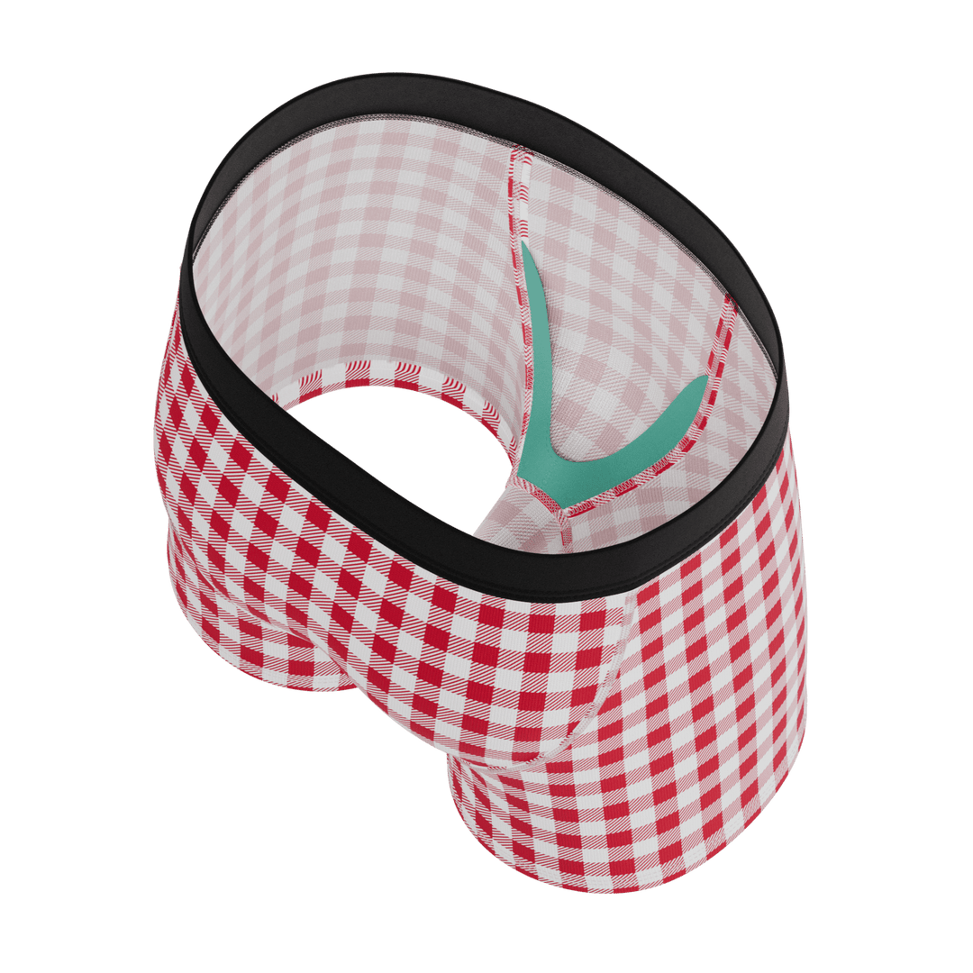 The Hot Diggity | Red Gingham Boy's Boxer Briefs