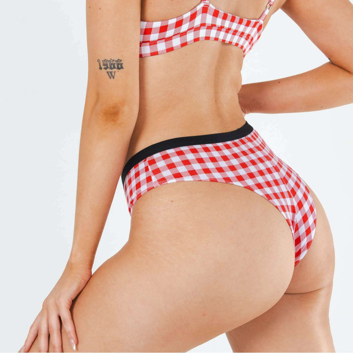 The Hot Diggity | Red Gingham Cheeky Underwear