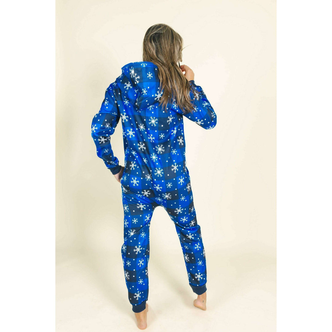 The In A Flurry | Snowflake Buffalo Check Onesie