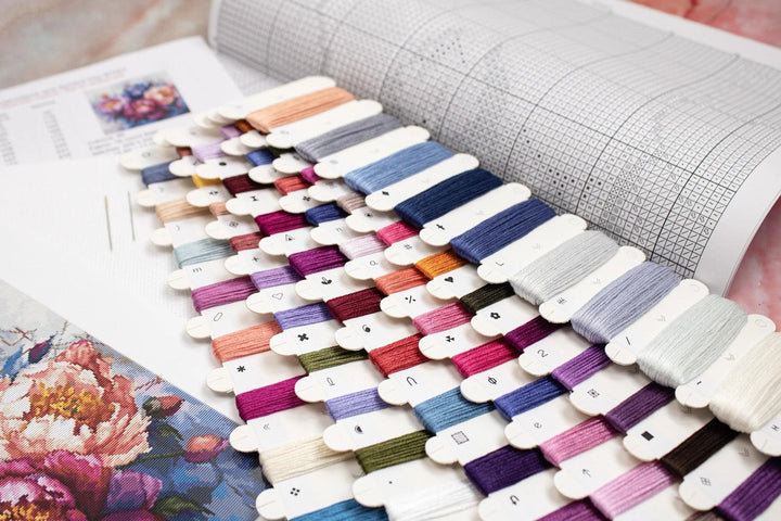 The King of Flowers B7027L Counted Cross-Stitch Kit