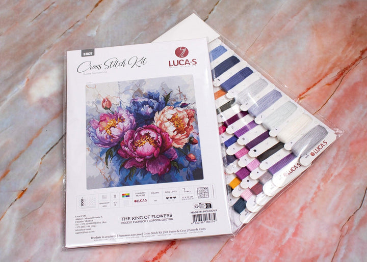 The King of Flowers B7027L Counted Cross-Stitch Kit