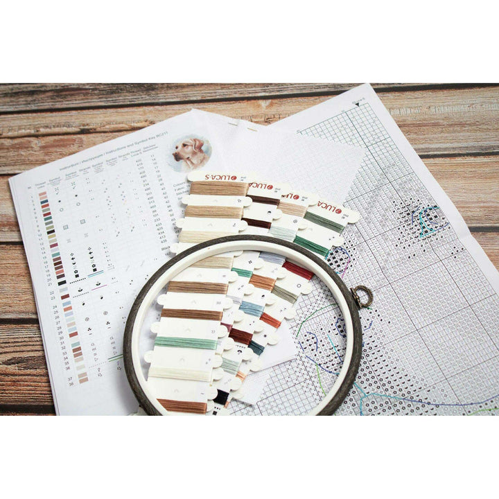 The Labrador BC211l Counted Cross-Stitch Kit