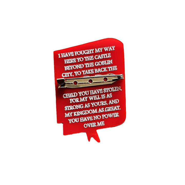 The Labyrinth Book Brooch by Cherryloco Jewellery 2