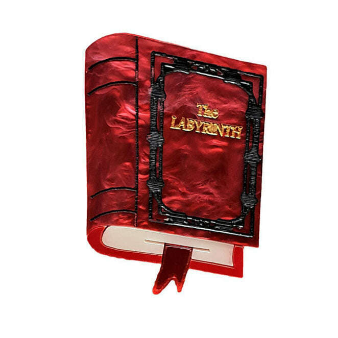 The Labyrinth Book Brooch by Cherryloco Jewellery 1