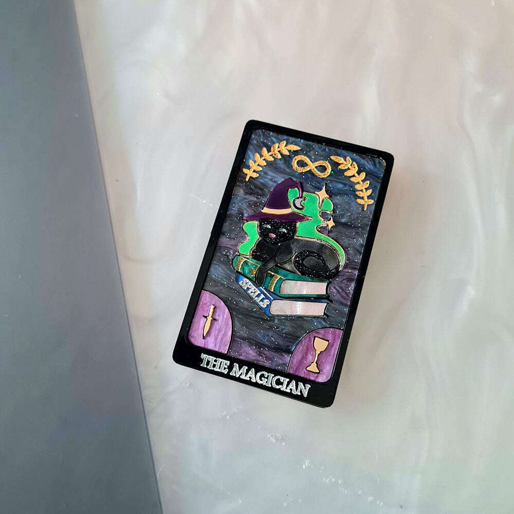 The Magician Cat Tarot Necklace by Cherryloco Jewellery 1