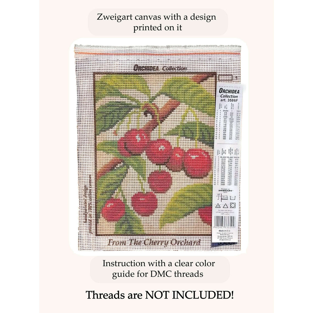 The Morning Ride 3041M Needlepoint canvas for halfstitch without yarn