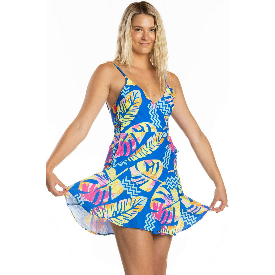 The Oahu Rendezvous | Tropical Leaves Dress