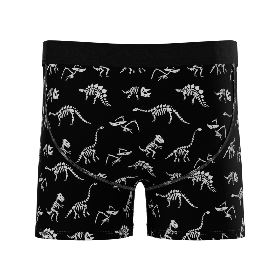 The Paleontologist | Glow in the Dark Dinosaurs Boy's Boxer Briefs