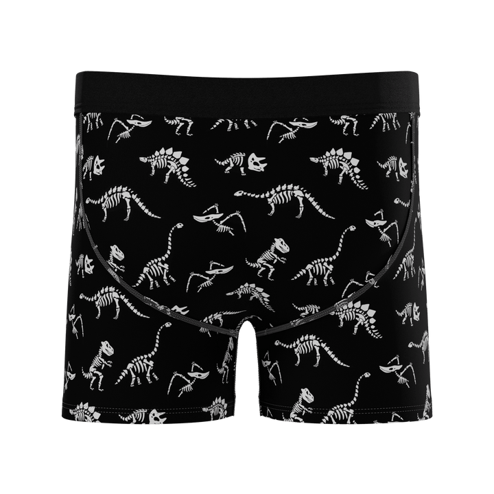 The Paleontologist | Glow in the Dark Dinosaurs Boy's Boxer Briefs